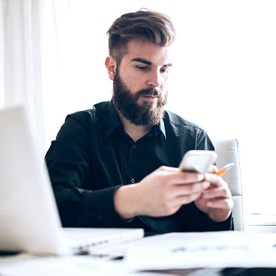 man on a phone