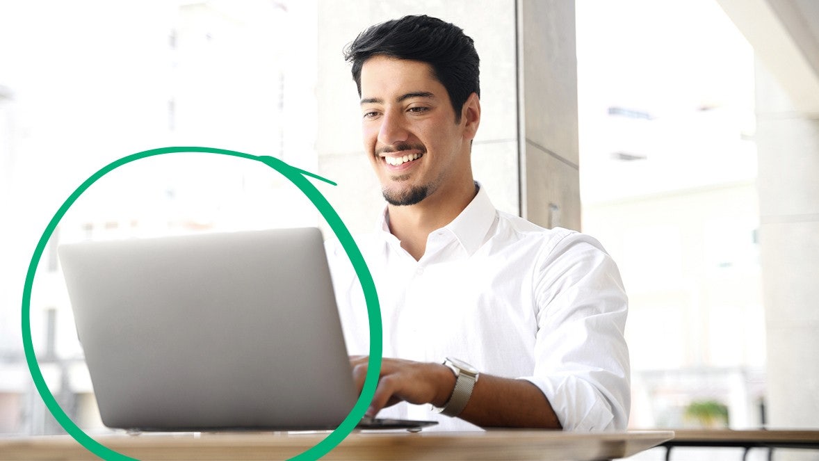 man smiling
