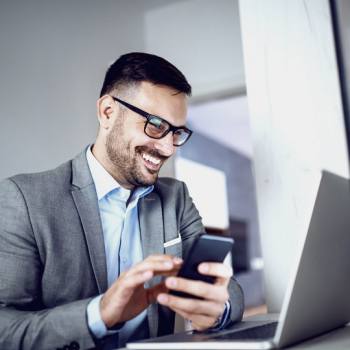 How Kyocera meets changing customer needs man smiling